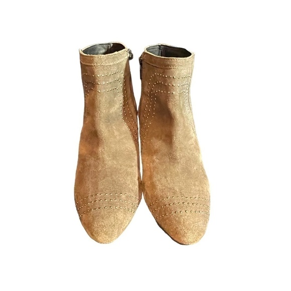 DIBA Leather Women's Bootie Size 8.5 - Brown with Silver Accents, western - Picture 3 of 13